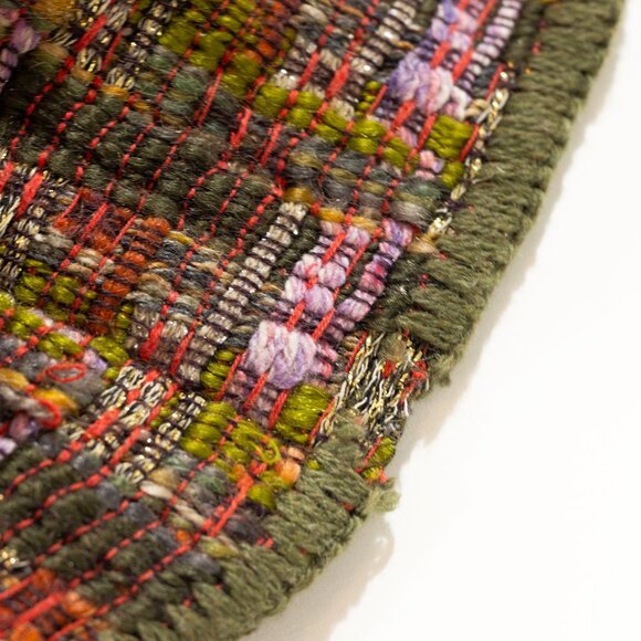 Missoni mixed wool metallic plaid long knit coat - Picture 8 of 9